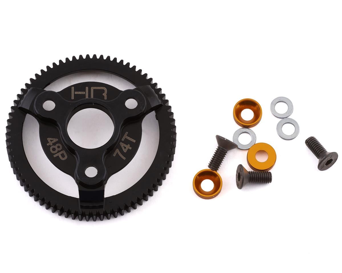 Hot Racing 48P Hardened Steel Spur Gear for Traxxas 2WD (74T)
