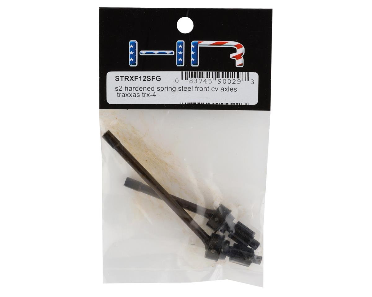 Hot Racing Traxxas TRX-4 S2 Spring Steel Solid Front CV Axle w/Gear (2)