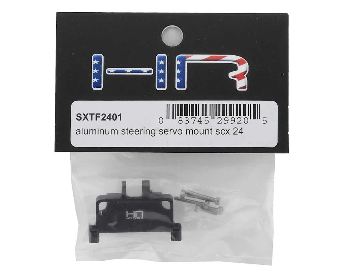 Hot Racing Axial SCX24 Aluminum Steering Servo Mount (Black)