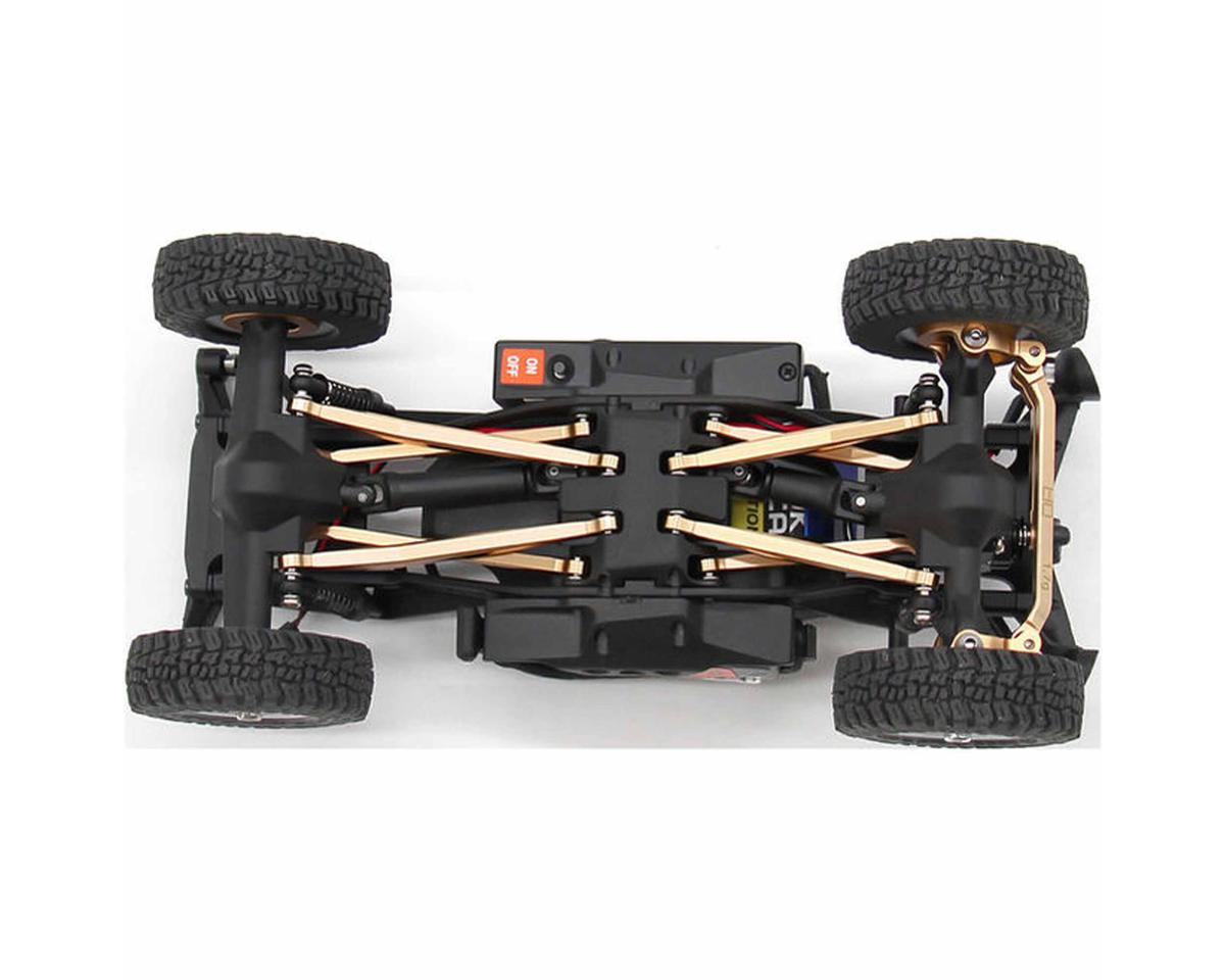 Hot Racing Axial SCX30 Brass High Clearance Suspension Links Set (Gold)