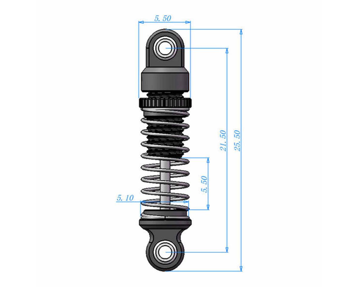 Hot Racing Axial SCX30 21.5mm Threaded Aluminum Friction Shocks (2)