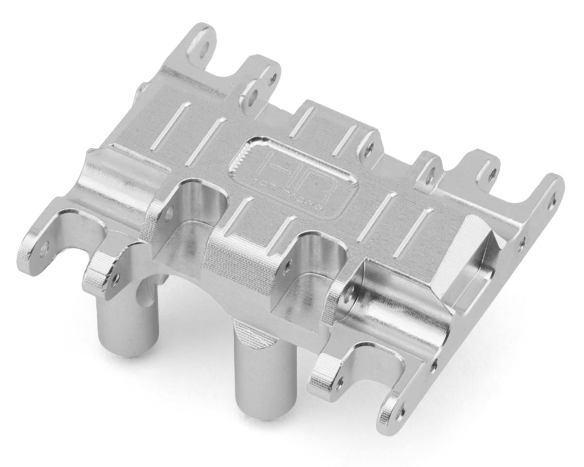 Hot Racing Axial SCX30 CNC-Machined Aluminum Skid Plate (Silver)