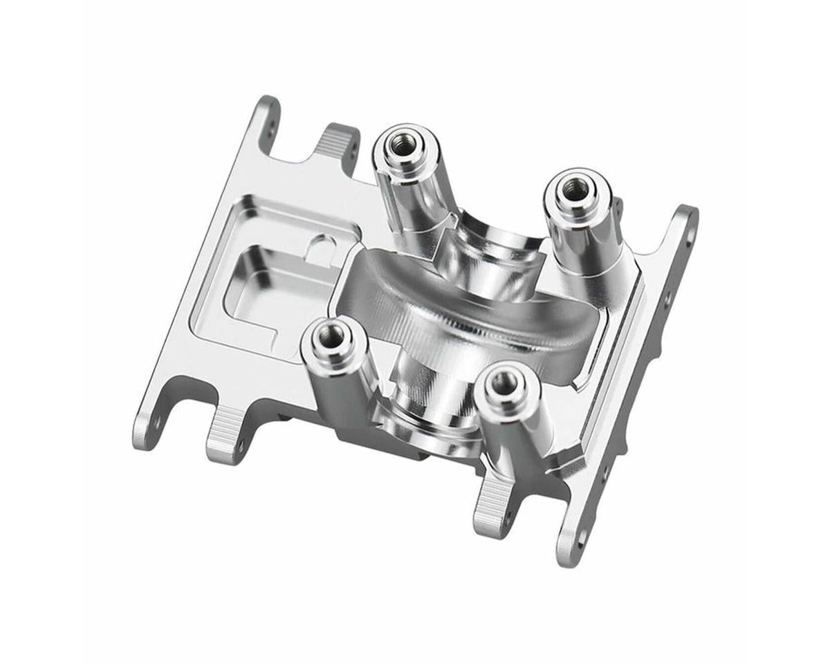 Hot Racing Axial SCX30 CNC-Machined Aluminum Skid Plate (Silver)