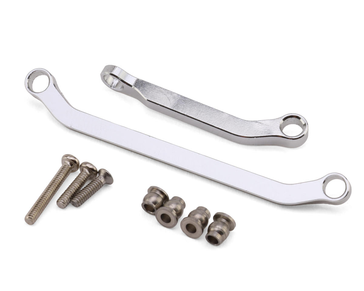 Hot Racing Axial SCX30 Aluminum Steering Links Set (Silver)