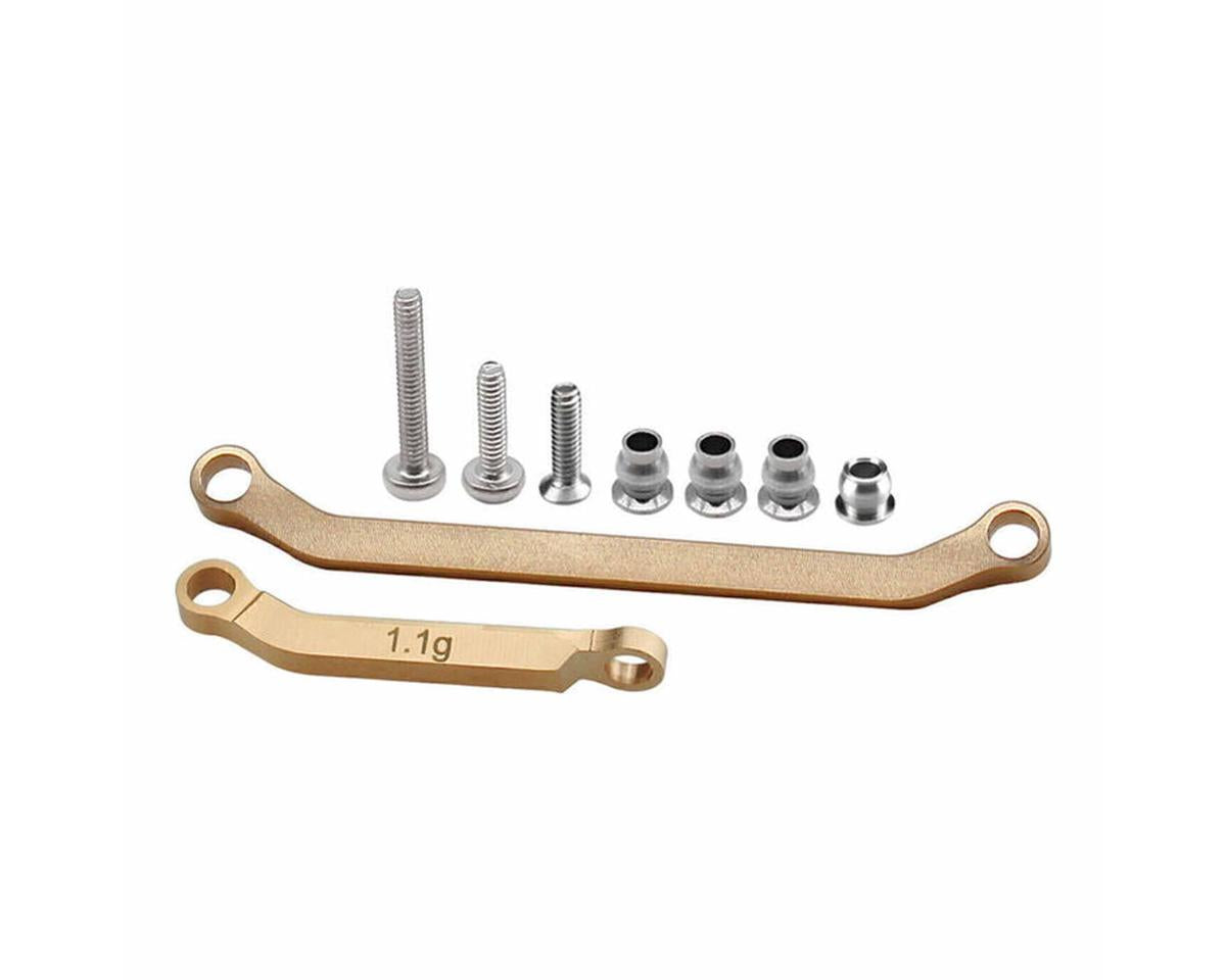 Hot Racing Axial SCX30 Brass Steering Link Set (1.7g)