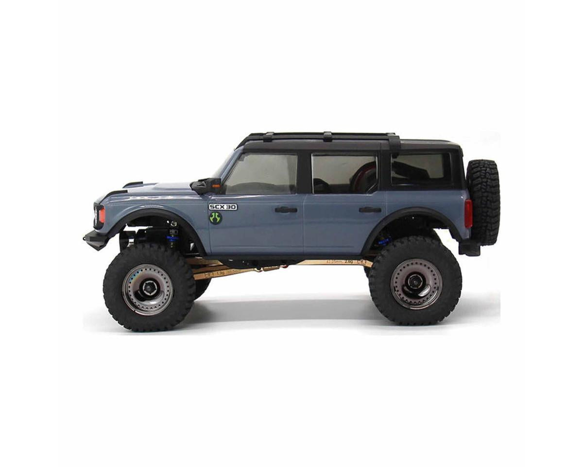 Hot Racing Axial SCX30 0.7" Brass Crawler Wheels (Black Chrome) (4) (9.3g ea)