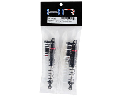 Hot Racing Piggyback Adjustable Rebound Shock (Red) (110mm)
