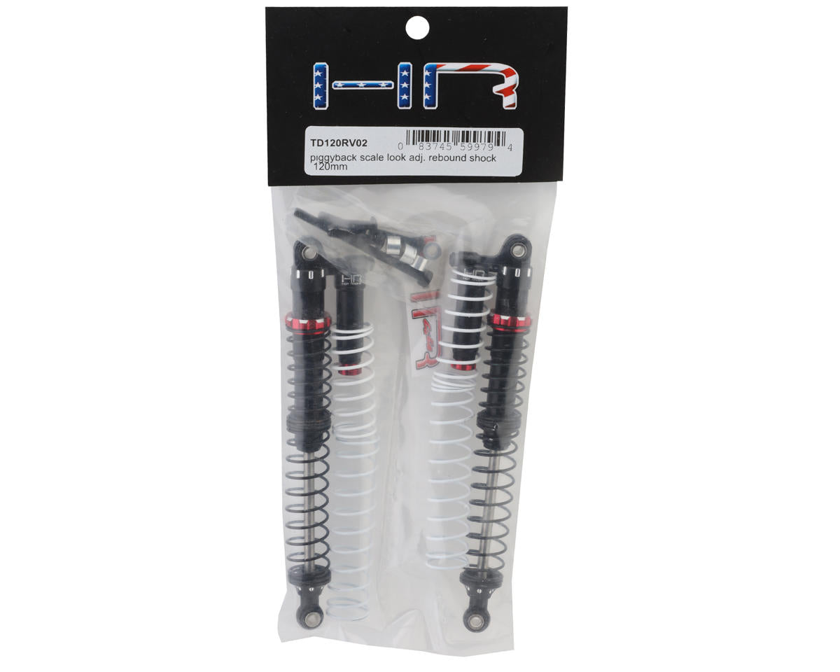 Hot Racing Piggyback Adjustable Rebound Shock (Red) (120mm)