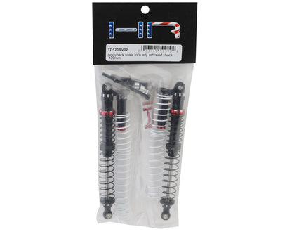 Hot Racing Piggyback Adjustable Rebound Shock (Red) (120mm)