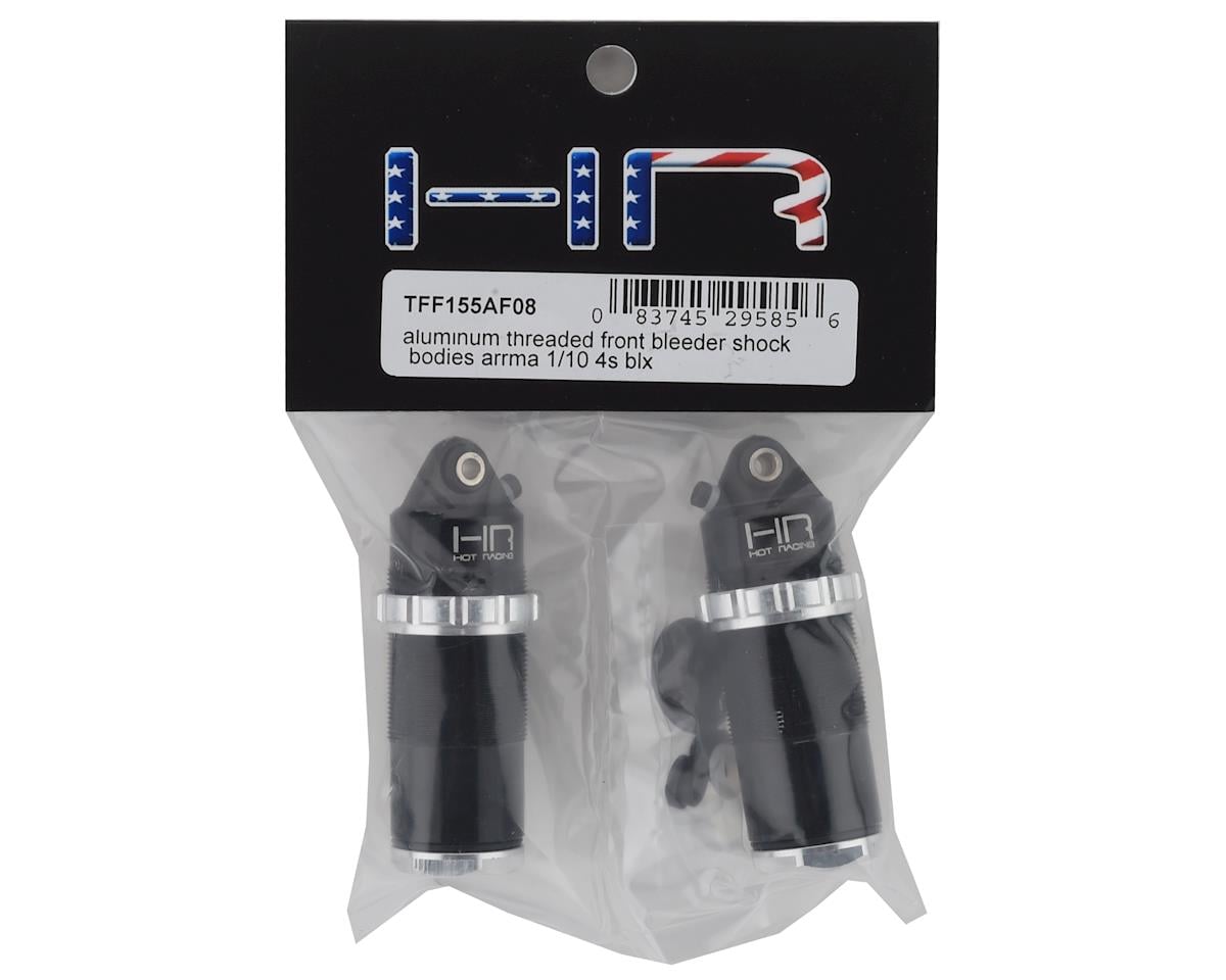 Hot Racing Arrma 4S BLX Aluminum Threaded Front Bleeder Shock Bodies (Black) (2)