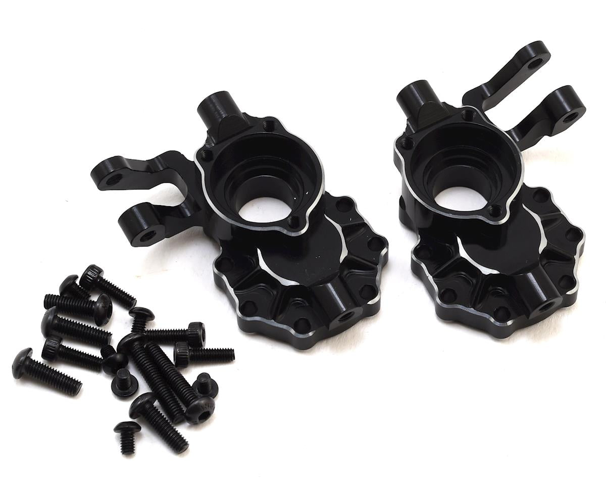 Hot Racing Aluminum Front Inner Portal Housing for Traxxas TRX-4 (Black) (2)
