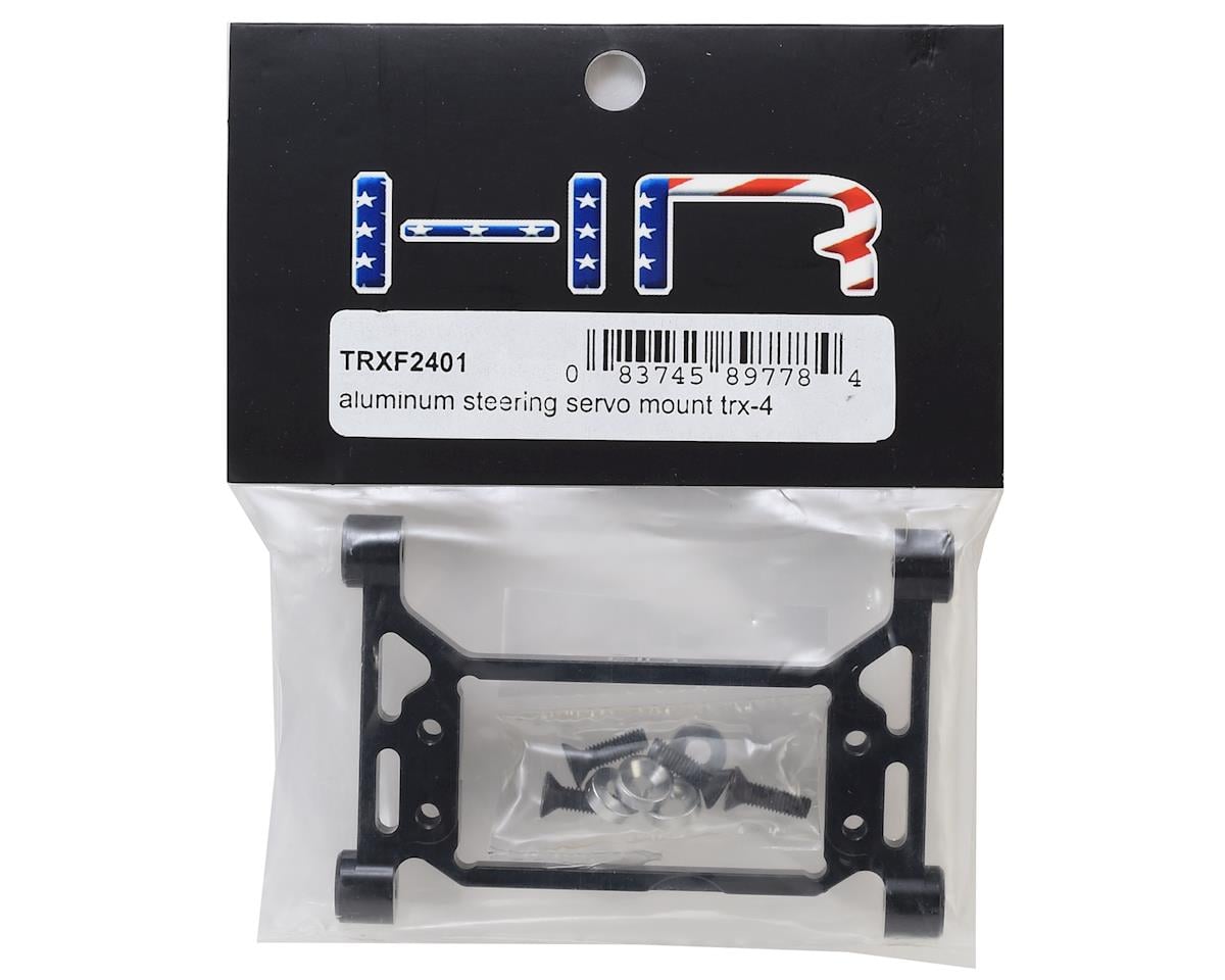 Hot Racing Aluminum Steering Servo Mount for Traxxas TRX-4 (Black)