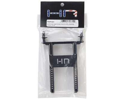 Hot Racing Aluminum Rear Body Mount w/Graphite Brace for Traxxas TRX-4 (Black)