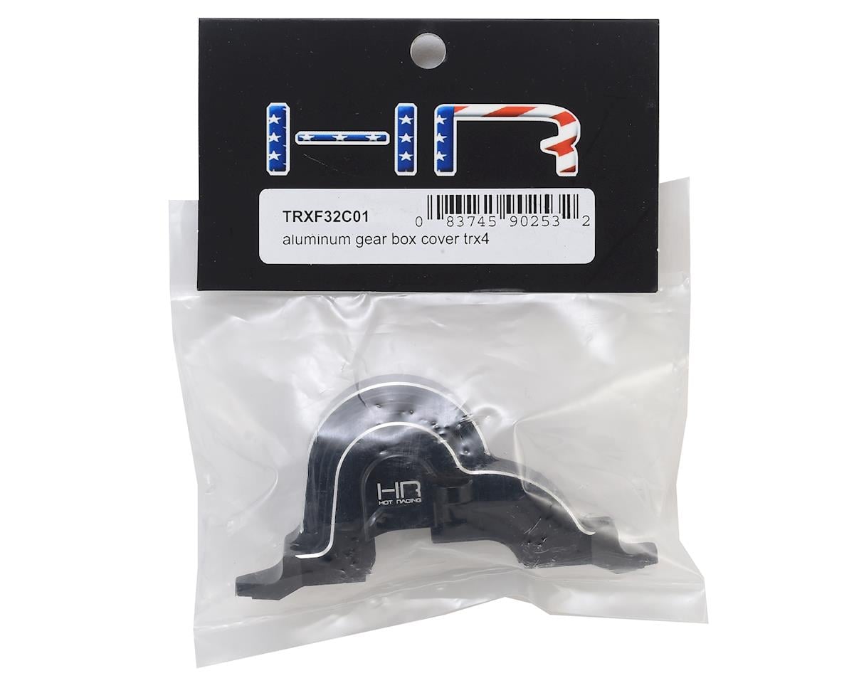 Hot Racing Aluminum Gear Box Cover for Traxxas TRX-4 (Black)