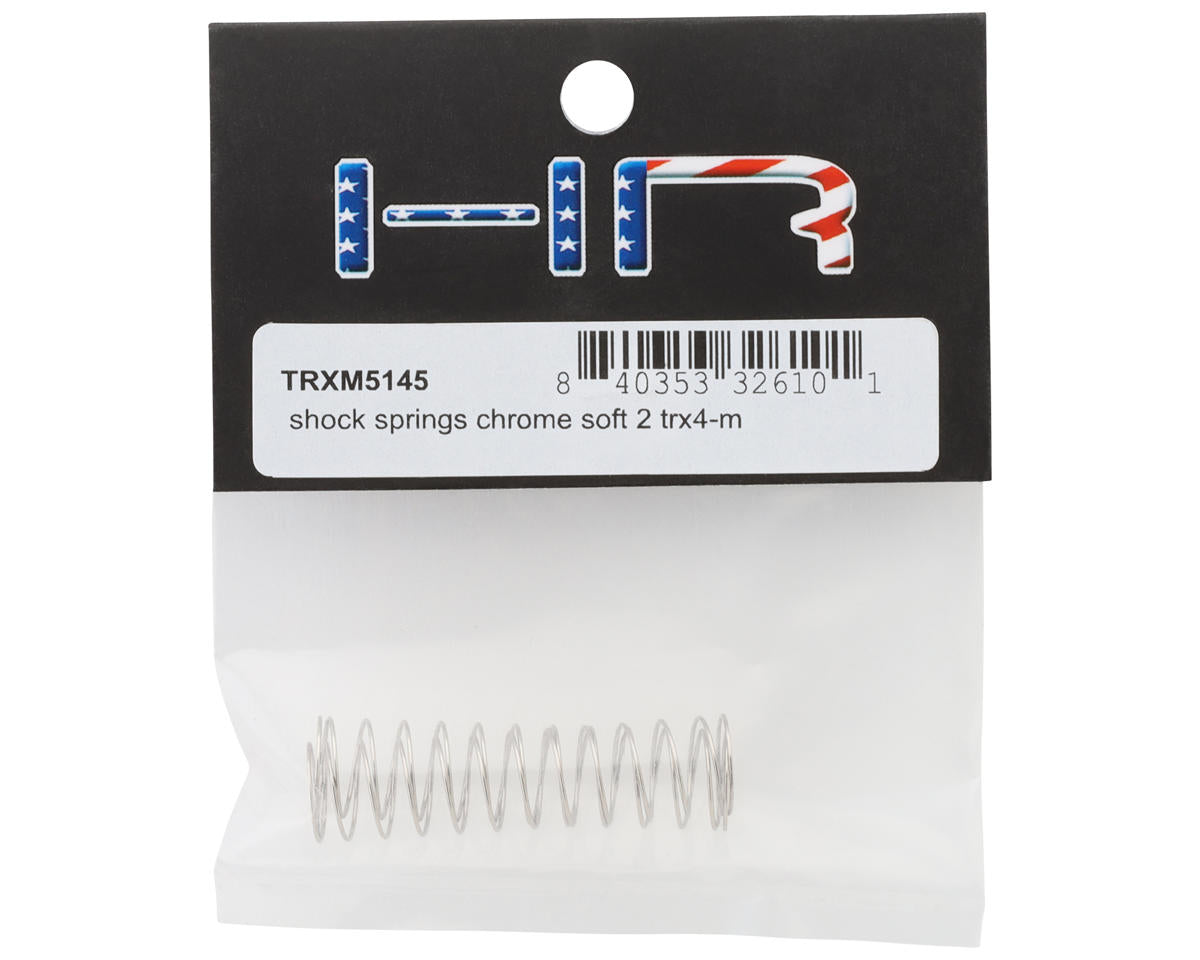 Hot Racing Shock Springs for Traxxas TRX-4M (Chrome) (2) (Soft)