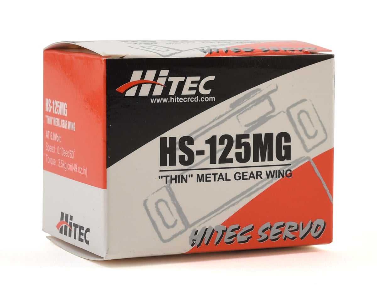 Hitec HS-125MG Thin Standard Analog Metal Gear Wing Servo