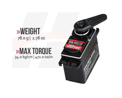 Hitec HSB-9381TH Ultra Torque Brushless Titanium Gear Servo (High Voltage)