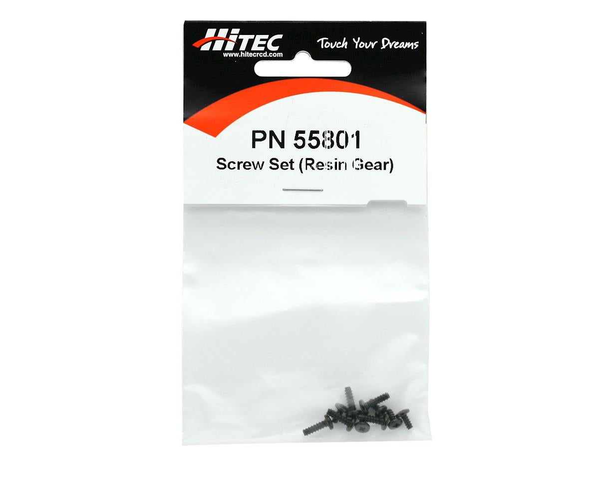 Hitec Replacement Screw Set, Resin Gear Horn (81,700Bb)