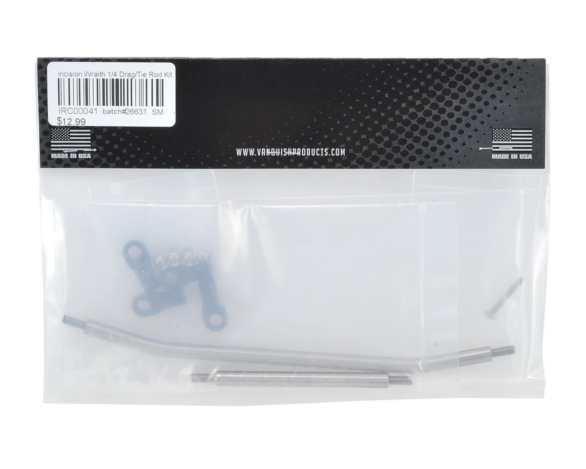 Incision Wraith 1/4 Stainless Steel Drag Link & Tie Rod Set