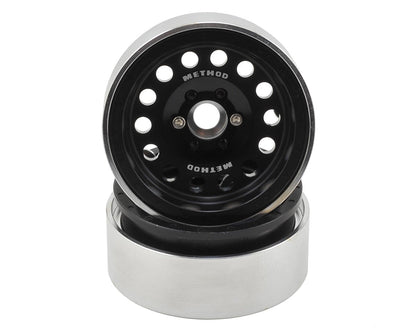 Incision Method 1.9" MR307 Aluminum Beadlock Wheels (2) (Black)
