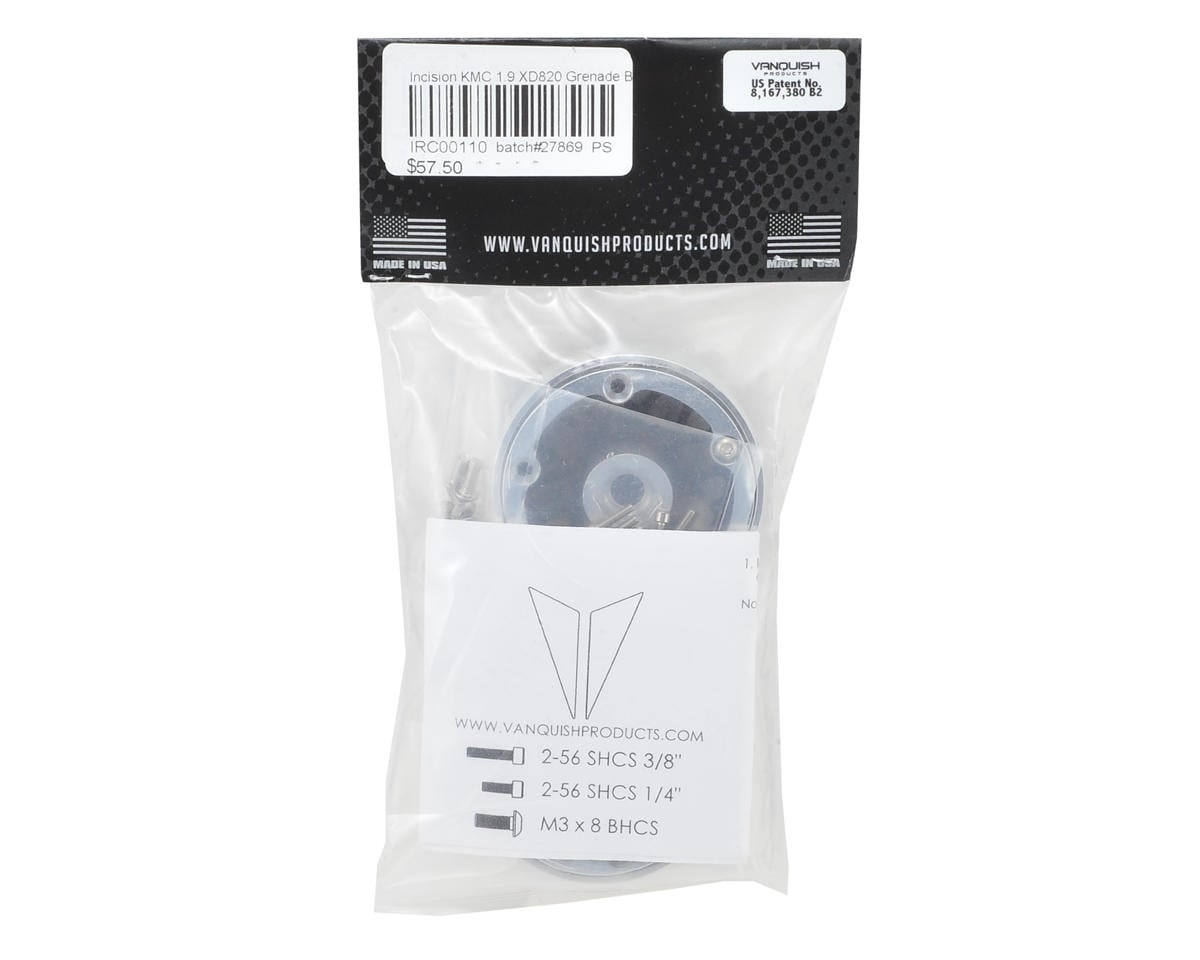 Incision KMC 1.9" XD820 Grenade Wheels (2) (Black)