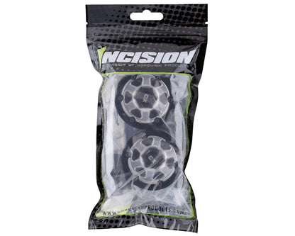 Incision KMC KM233 1.9" Plastic Beadlock Wheels (Silver) (2)