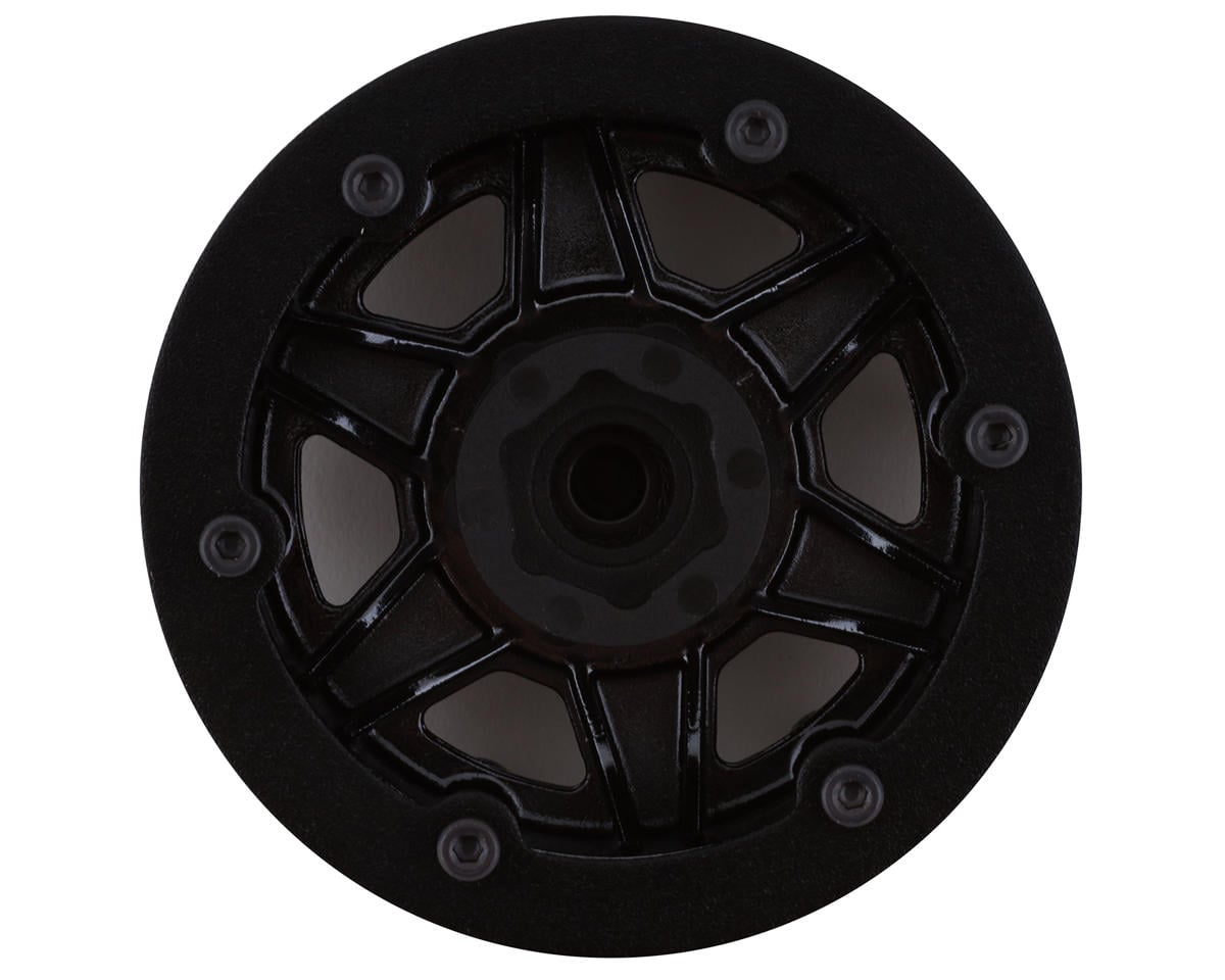 Incision KMC KM233 1.9" Plastic Beadlock Wheels (Black Chrome) (2)