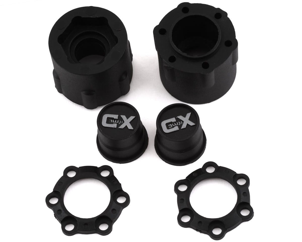 Incision KMC KM233 1.9" Plastic Beadlock Wheels (Black Chrome) (2)