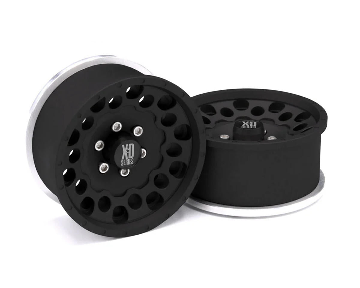 Incision KMC 1.9" XD129 Holeshot Crawler Wheel (Black) (2)