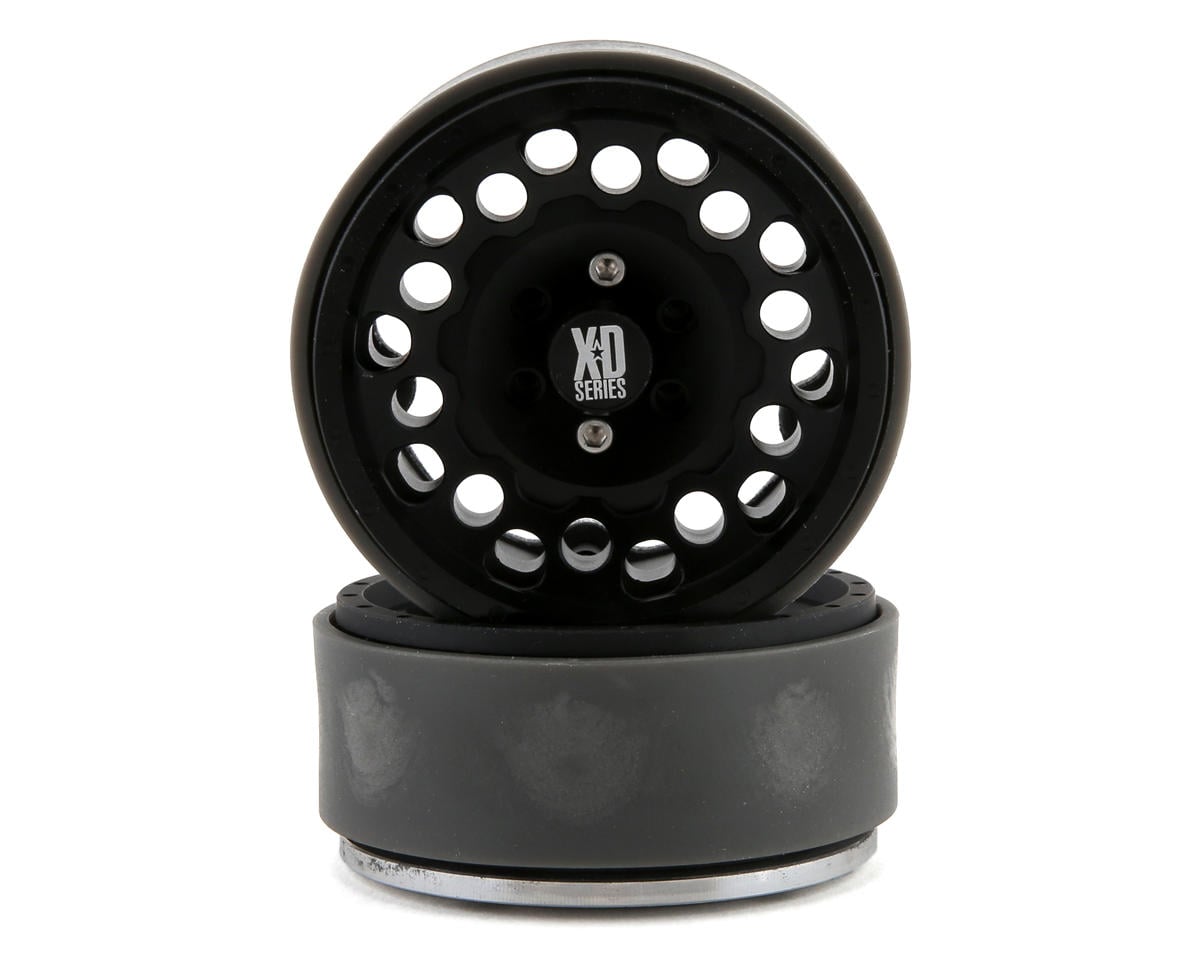 Incision KMC 1.9" XD129 Holeshot Crawler Wheel (Black) (2)
