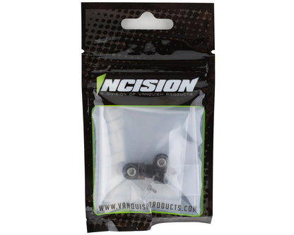 Incision S8E Machined Aluminum Shock Caps (Black) (2)