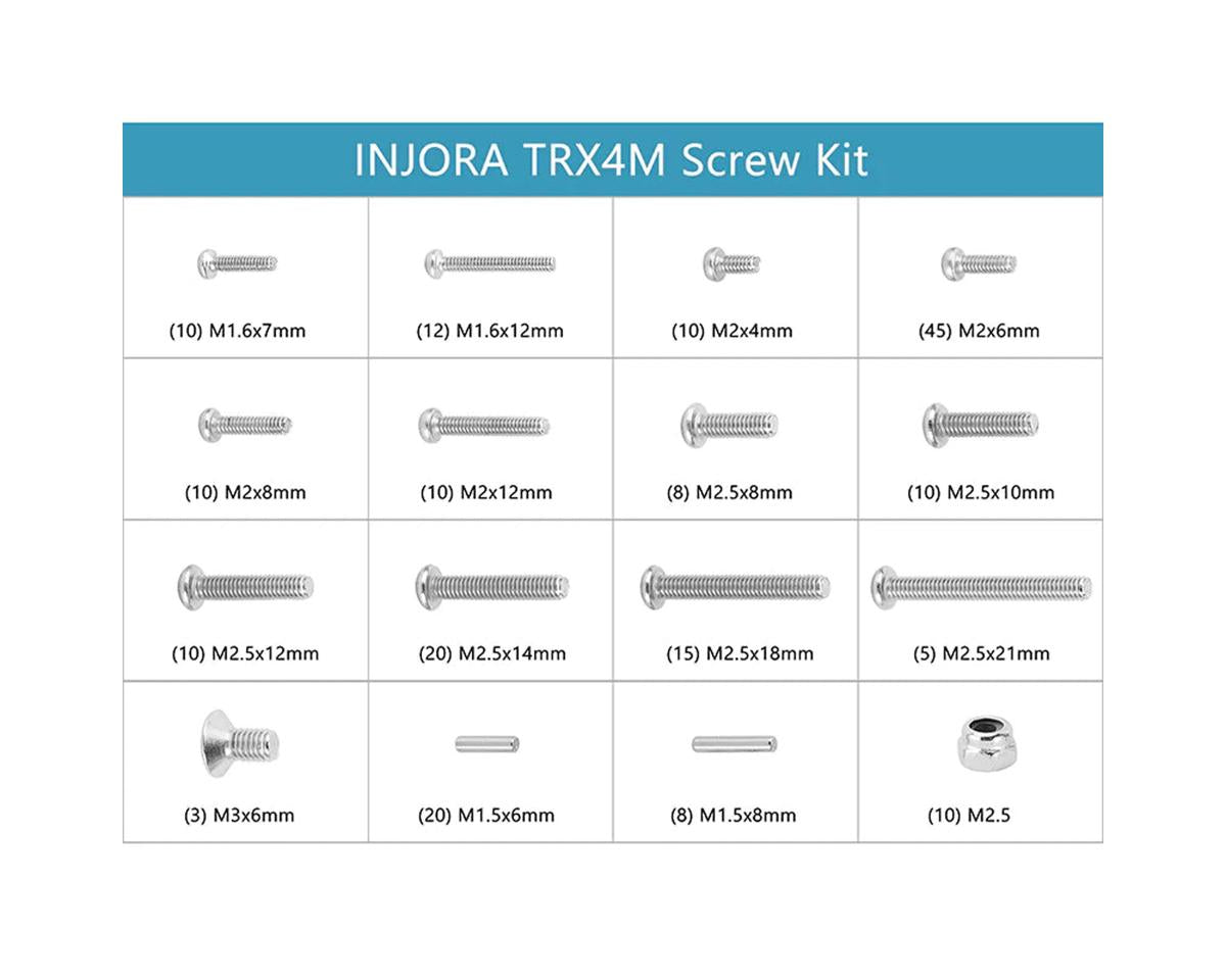 Injora Stainless Steel Hardware Kit for Traxxas® TRX-4M®