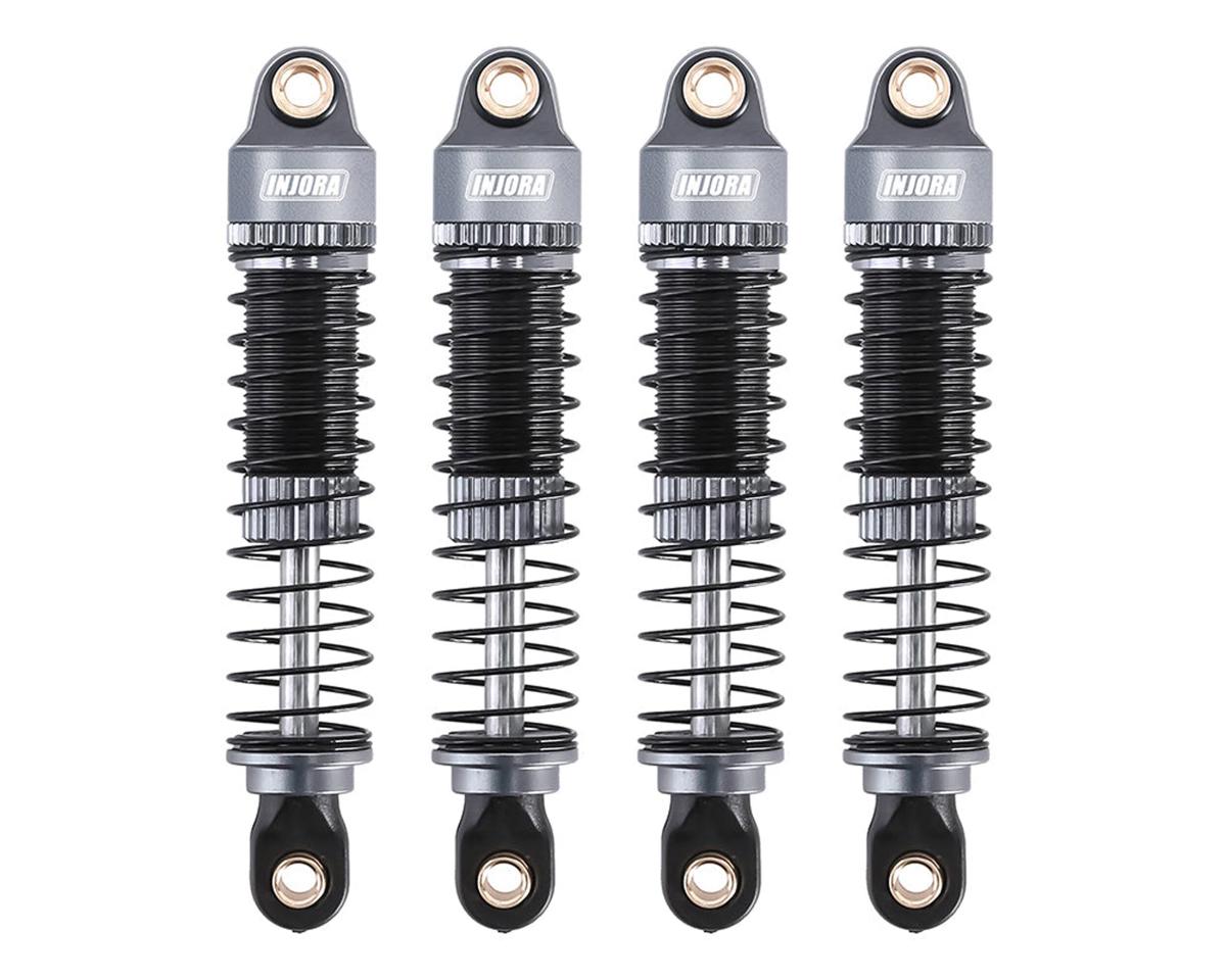 Injora Aluminum 53mm Threaded Oil Shocks for Traxxas® TRX-4M® (4) (Grey)