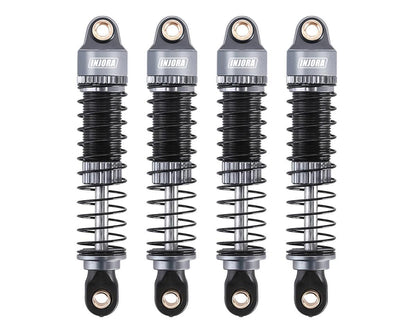 Injora Aluminum 53mm Threaded Oil Shocks for Traxxas® TRX-4M® (4) (Grey)
