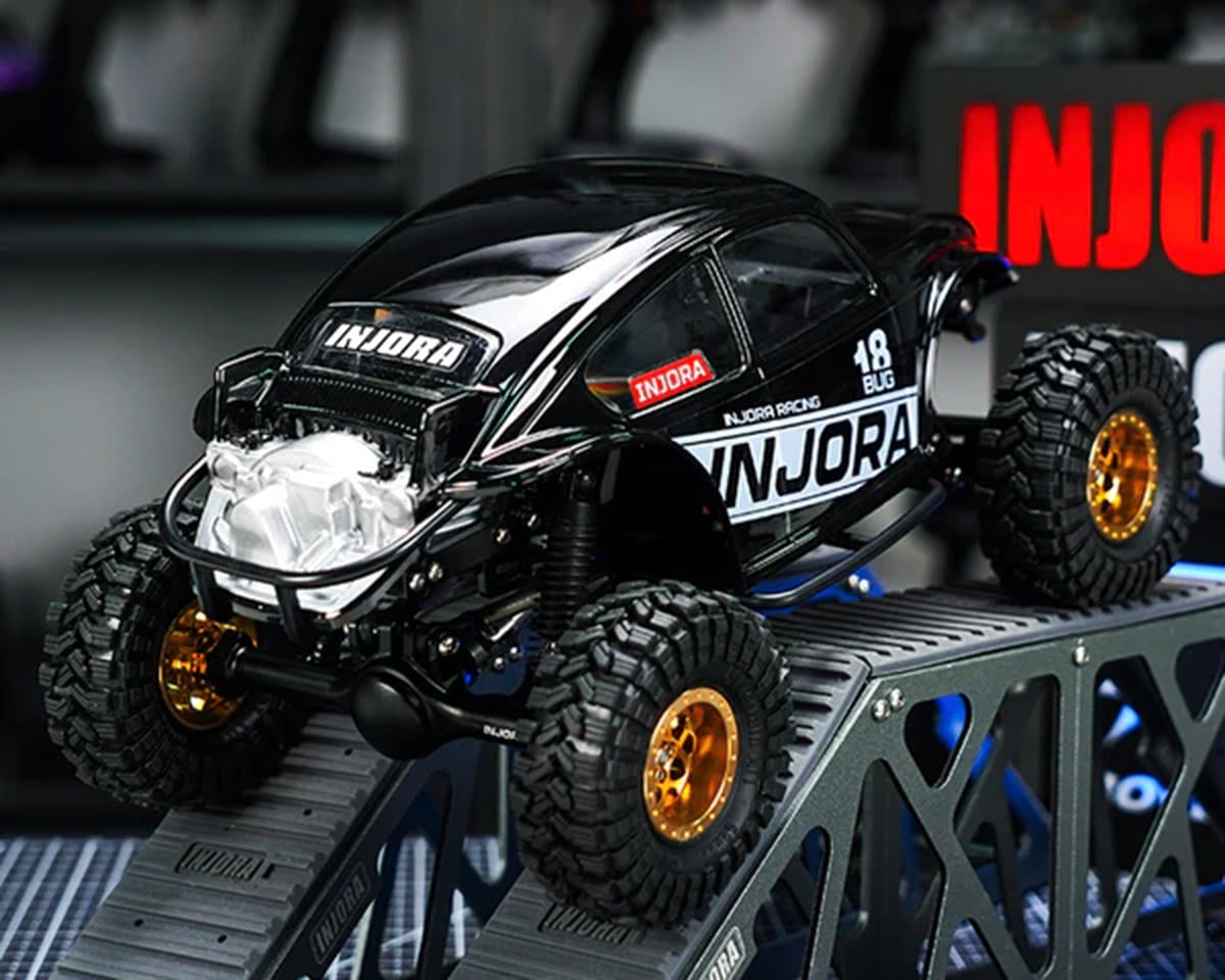 Injora BUG18 Crawler Body Set for Traxxas® TRX-4M™ (Black) (155mm Wheelbase)