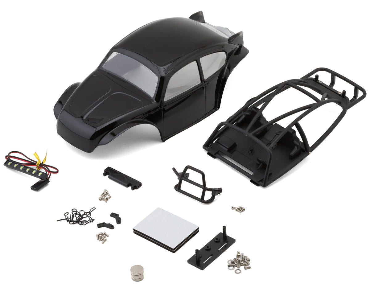 Injora Axial® SCX24 BUG24 1/24 Pre-Painted Rock Crawler Body Set (Black)