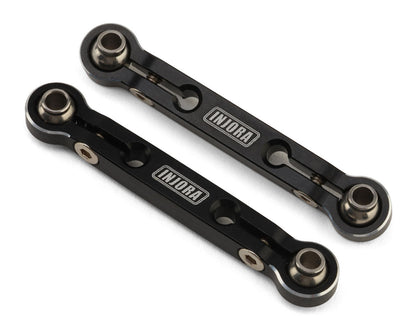 Injora Arrma Mojave Grom/Losi Nascar Aluminum Steering Links (Black) (2)