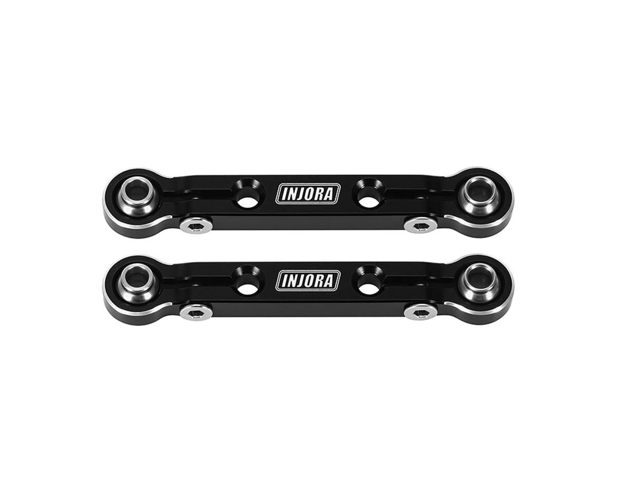 Injora Arrma Mojave Grom/Losi Nascar Aluminum Steering Links (Black) (2)