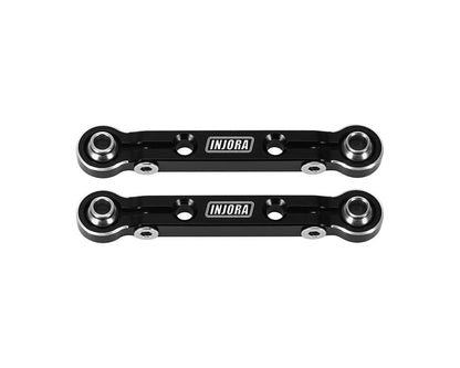 Injora Arrma Mojave Grom/Losi Nascar Aluminum Steering Links (Black) (2)