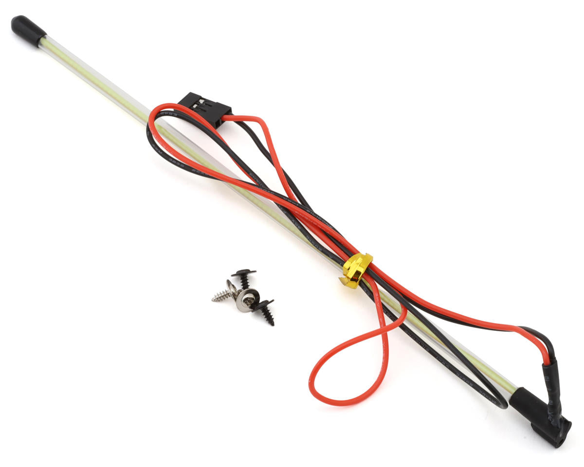 Injora 1/10 Rock Crawler Scale LED Light Whip (195mm) (Bottom Fixed)