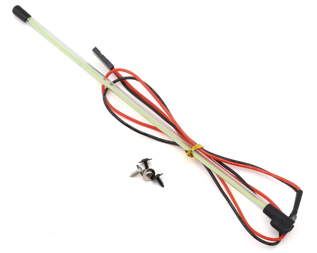 Injora 1/10 Rock Crawler Scale LED Light Whip (195mm) (Bottom Fixed)