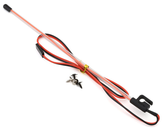 Injora 1/10 Rock Crawler Scale LED Light Whip (195mm) (Side/Cage Mount)