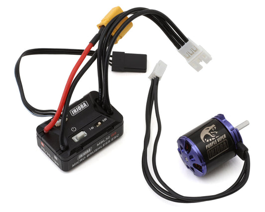 Injora MBL32 G2 Waterproof Brushless ESC & 1721 Purple Viper Motor Combo