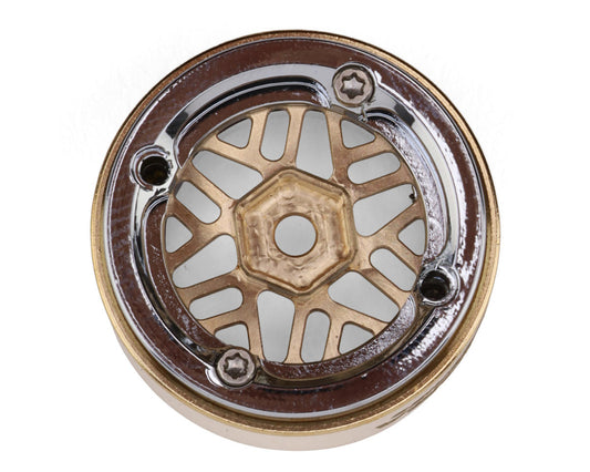 Injora 0.7" D19 ModuWheel Brass & Aluminum Micro Crawler Beadlock Wheels