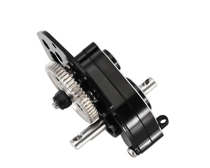 Injora Axial SCX24 Aluminum Transmission Assembly w/Hardened Steel Gears (Black)