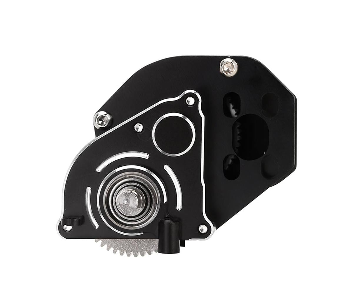 Injora Axial SCX24 Aluminum Transmission Assembly w/Hardened Steel Gears (Black)