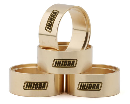 Injora 1.0" Brass Beadlock Wheel Clamp Rings (Gold) (4)