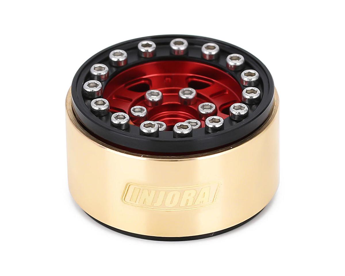 Injora 1.0" Brass Beadlock Wheel Clamp Rings (Gold) (4)