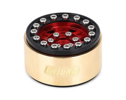 Injora 1.0" Brass Beadlock Wheel Clamp Rings (Gold) (4)