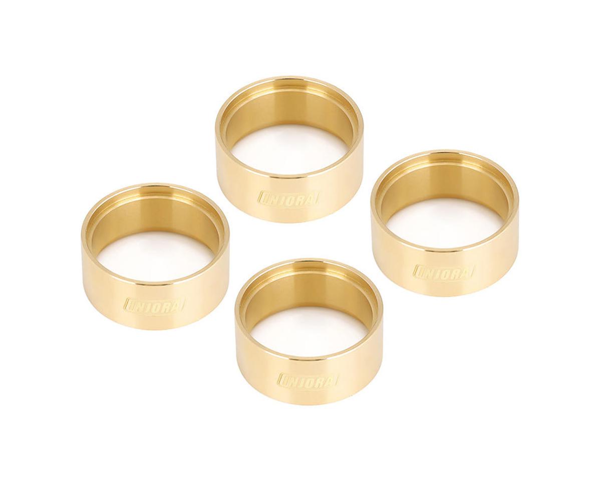 Injora 1.0" Brass Beadlock Wheel Clamp Rings (Gold) (4)